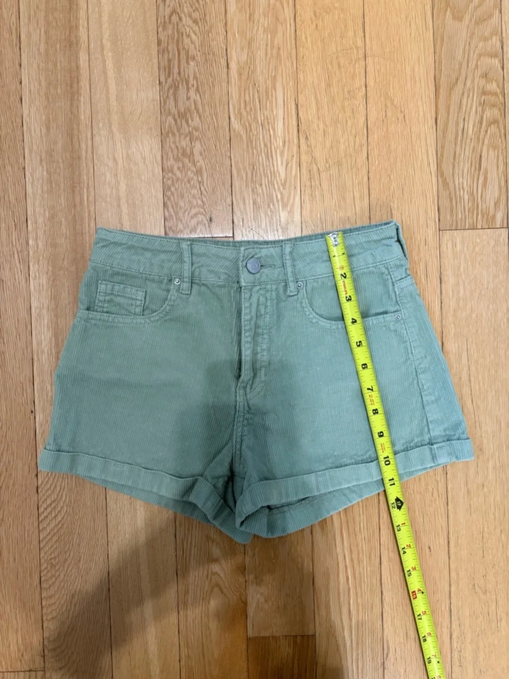 PacSun Sage Green Corduroy High Rise Mom Shorts - Size 24 EUC